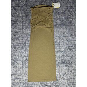 Nanushka Draped Mesh Jersey Maxi Skirt